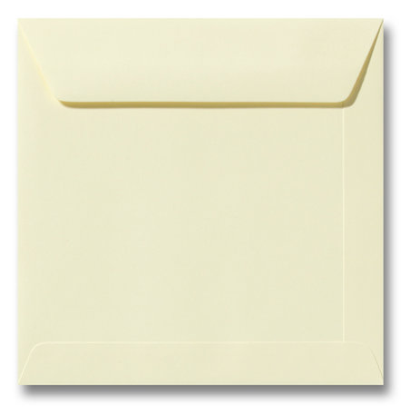 Envelop 17 x 17 cm Zachtgeel