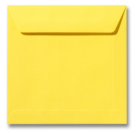 Envelop 19 x 19 cm Boterbloemgeel