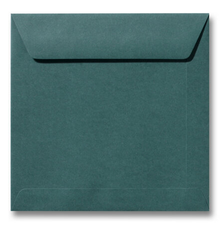 Envelop 19 x 19 cm Donkergroen