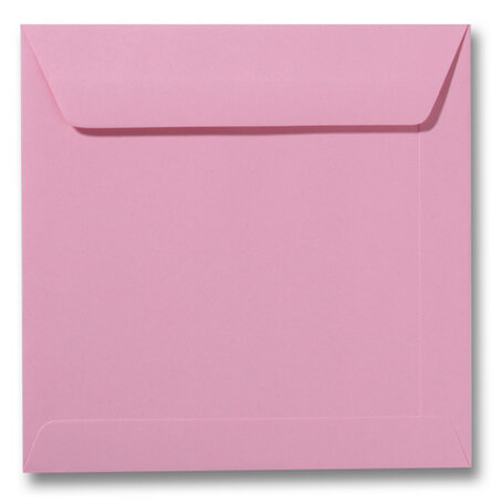 Envelop 19 x 19 cm Donkerroze