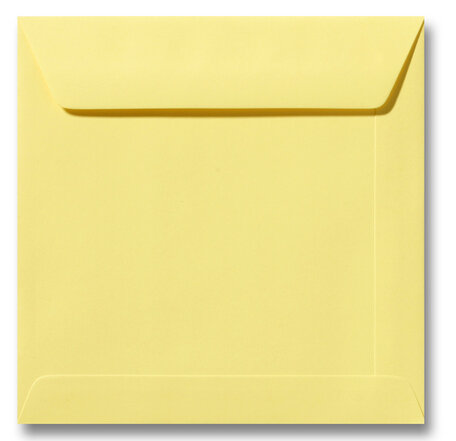 Envelop 19 x 19 cm Kanariegeel