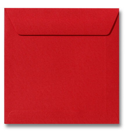 Envelop 22 x 22 cm Pioenrood