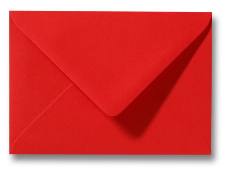 Envelop 9 x 14 cm Koraalrood