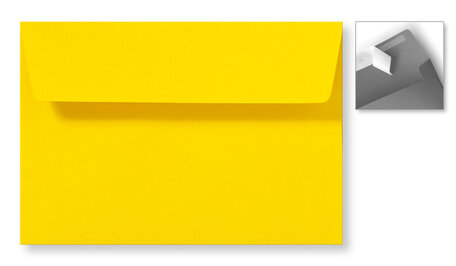 Envelop 12,6 x 18 cm Striplock Boterbloemgeel