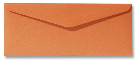 Envelop 9 x 22 cm Metallic Orange Glow