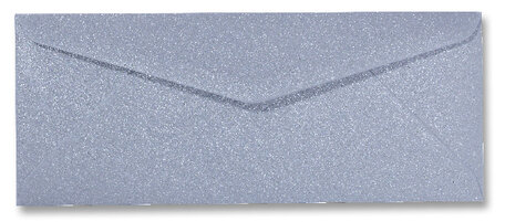 Envelop 9 x 22 cm Metallic Zilver